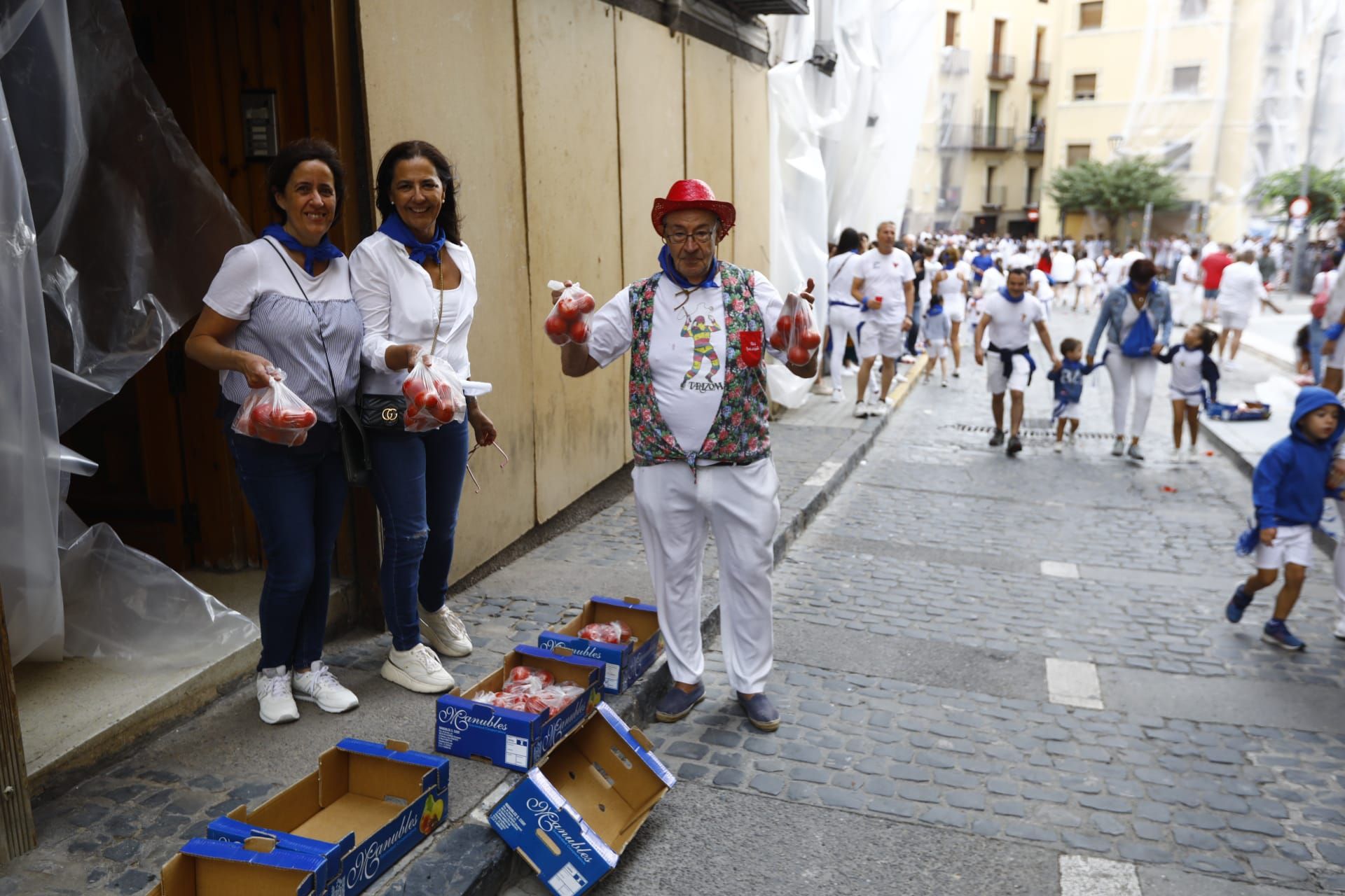 Lluvia de tomates en el Cipotegato, el día grande de Tarazona