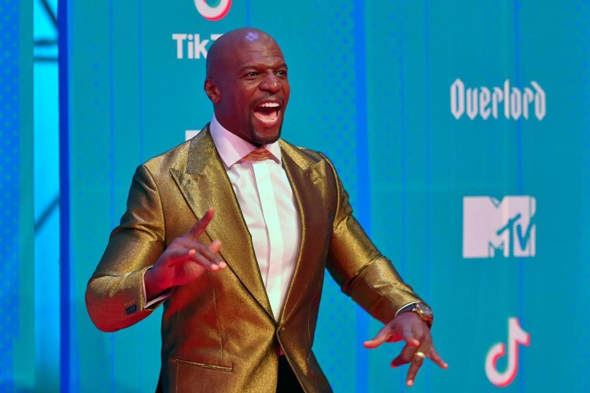 US actor Terry Crews poses on the red carpet ahead of the MTV Europe Music Awards at the Bizkaia Arena in the northern Spanish city of Bilbao on November 4, 2018. (Photo by ANDER GILLENEA / AFP)