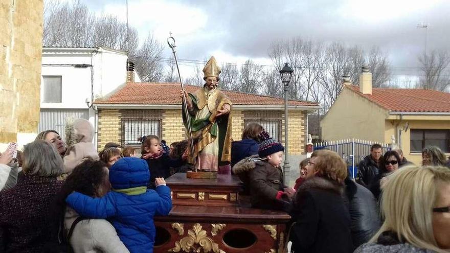 Procesión de San Geminiano, ayer en Jambrina.