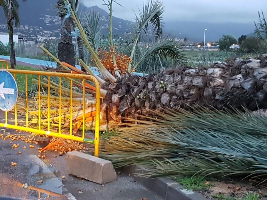 El temporal en Calp