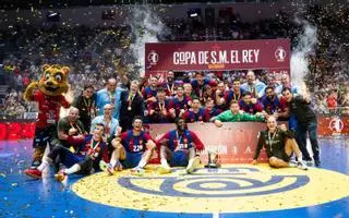 El Barcelona conquista su undécima Copa del Rey de balonmano consecutiva