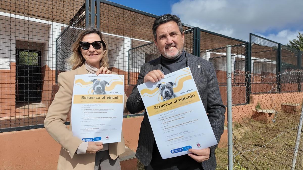 Isabel Bonet y Juan Antonio Amengual, en la presentación de la jornada de bienestar animal