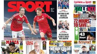 Antonelli y la goleada del Barça al Madrid, en las portadas