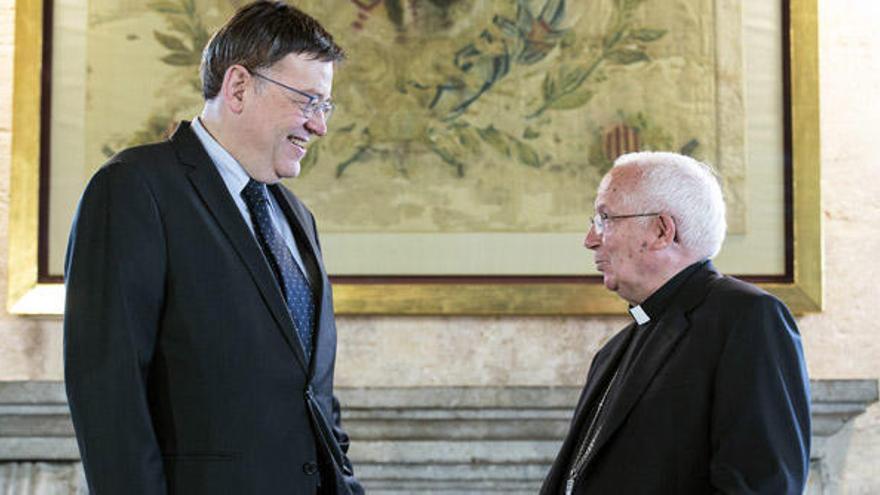 Puig traslada al cardenal que su ayuda se ceñirá a la lucha contra la pobreza