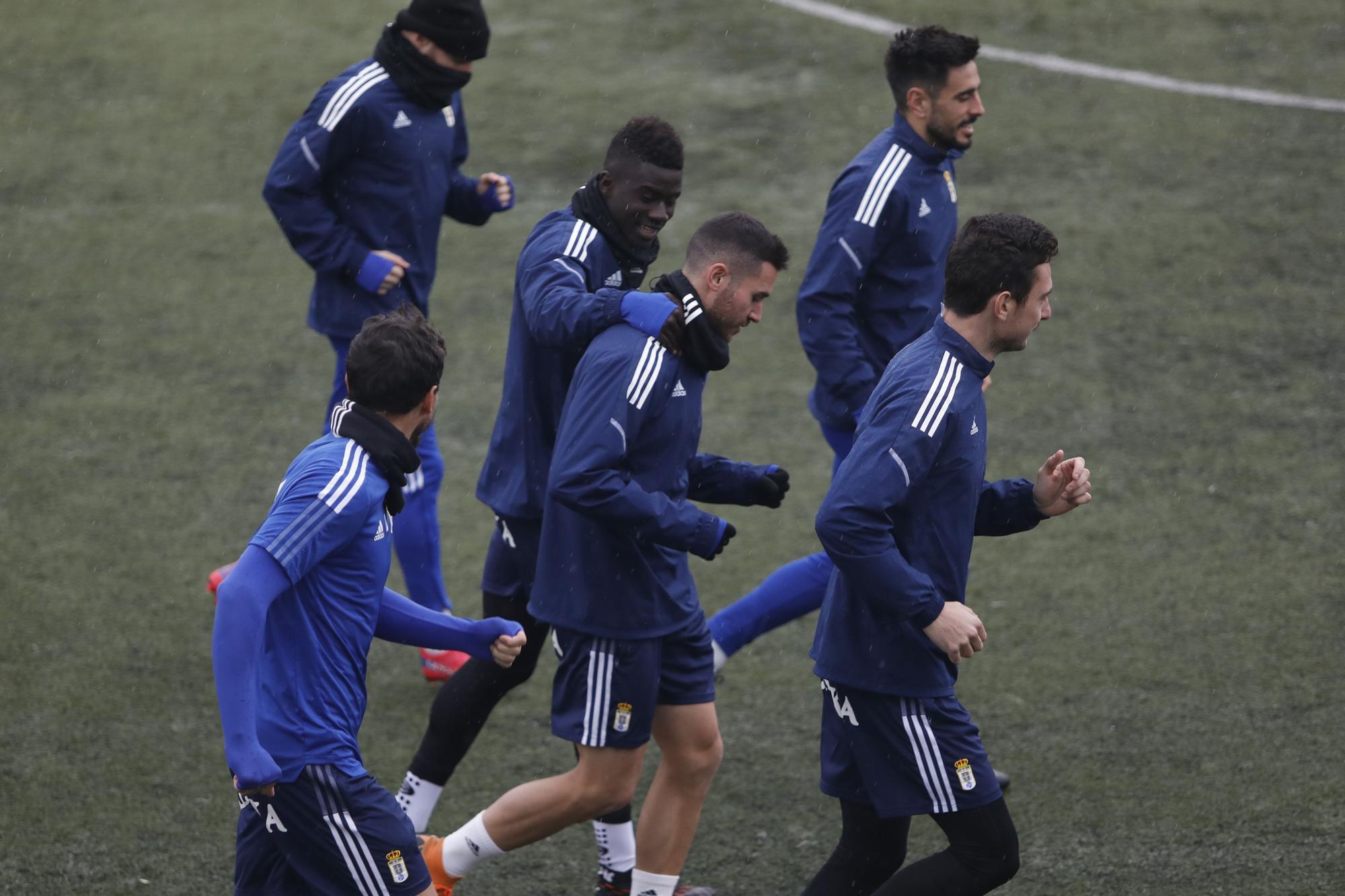 Las imágenes del entrenamiento del Oviedo