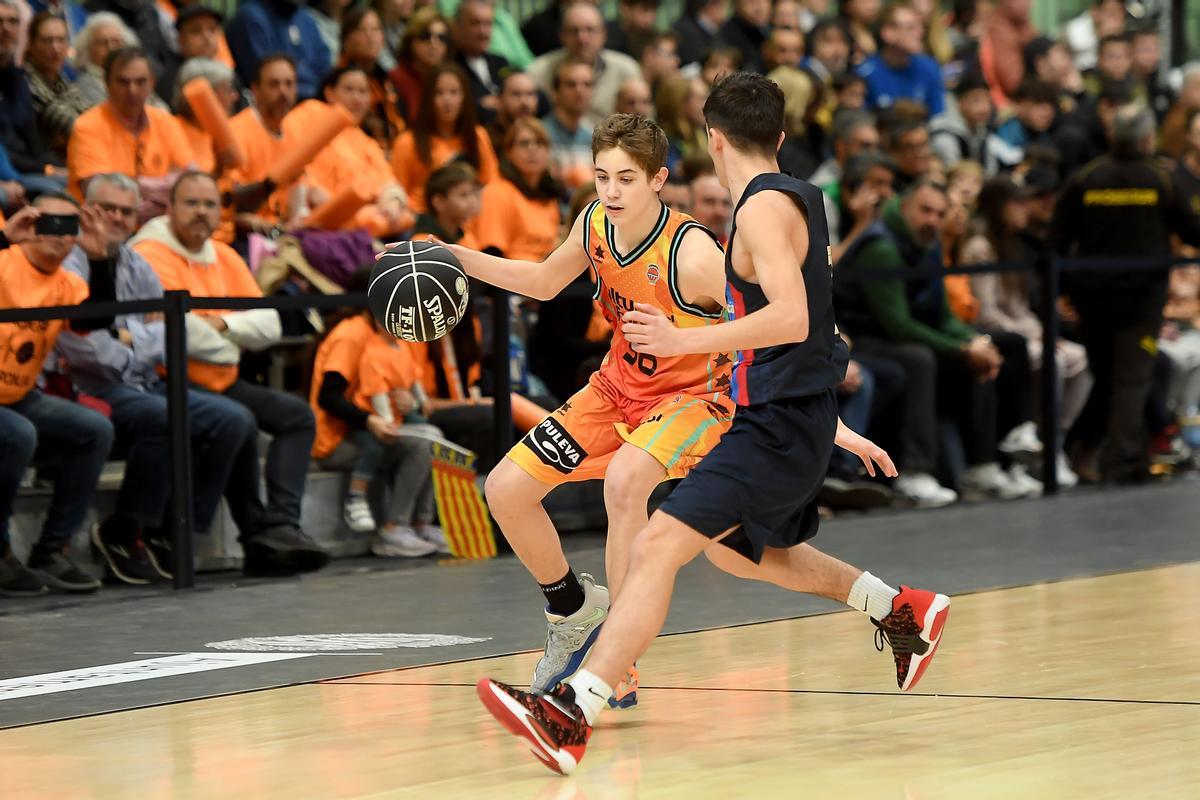 Belenguer, en el partido de Minicopa Endesa ante el Barça