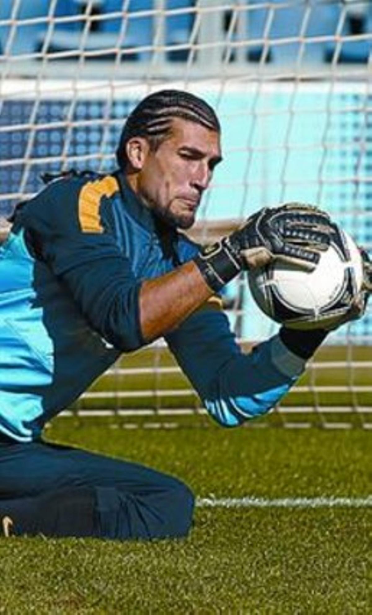 Pinto, entrenant-se, ahir. Pinto, entrenant-se, ahir.