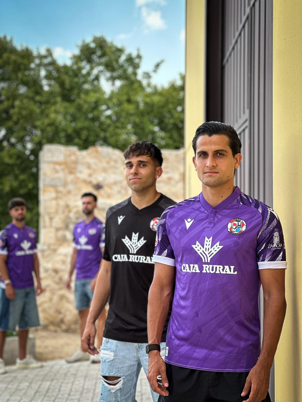 Así son las nuevas camisetas del Zamora CF: primemra, segunda y tercera equipación