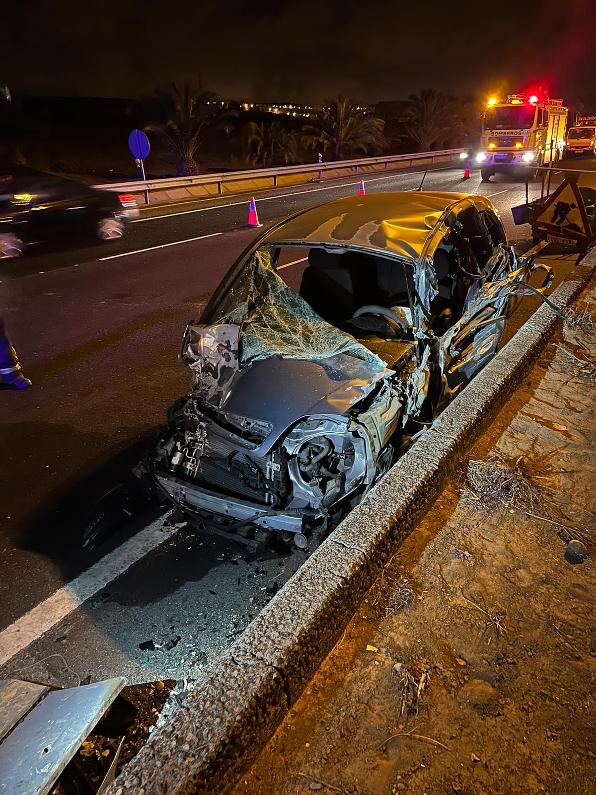 Accidente en la autovía del Sur