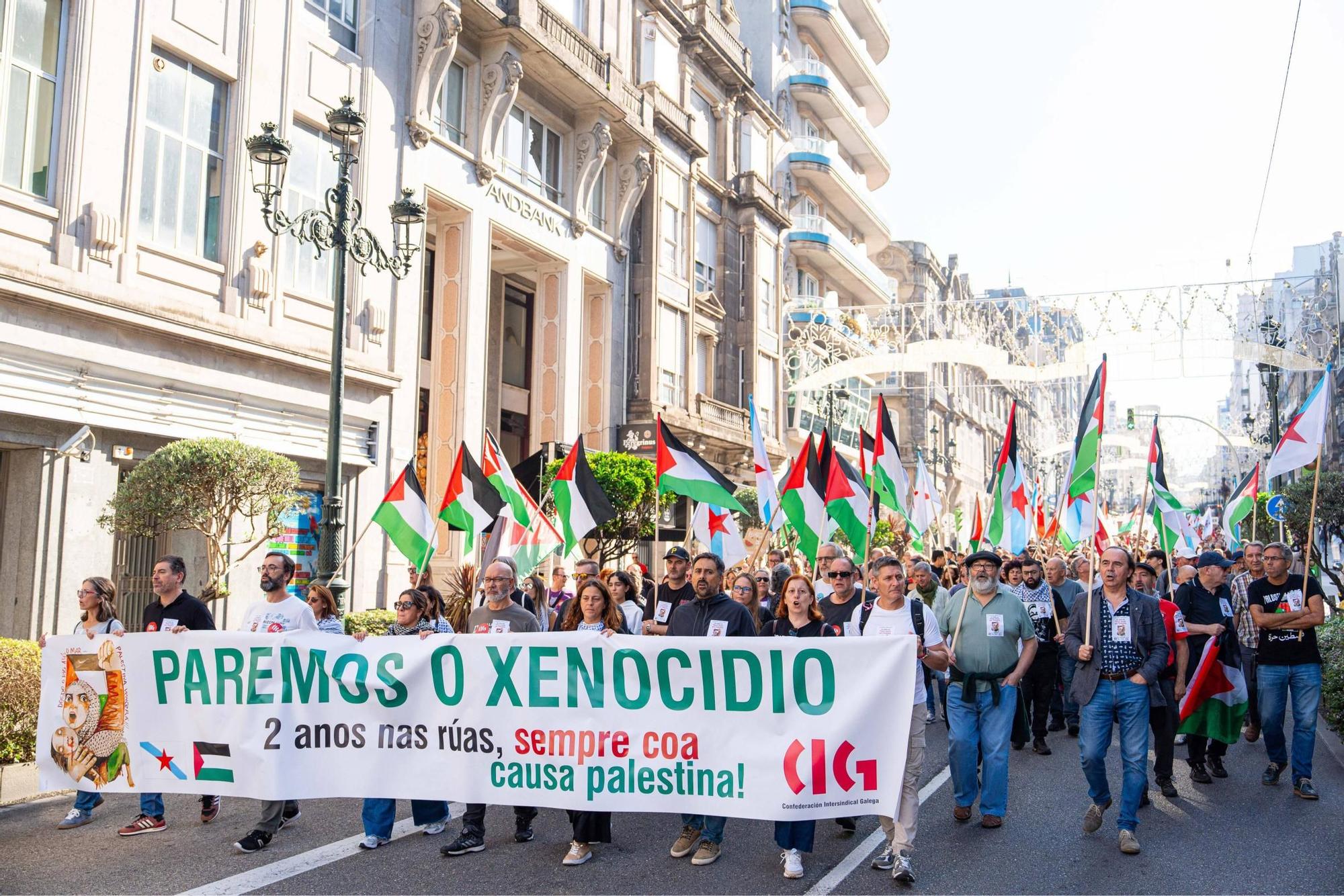 Vigo continúa en pie contra el genocidio de Israel sobre Palestina