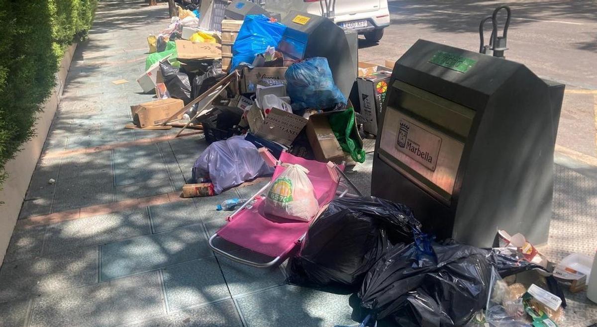 Una calle del centro urbano de Marbella, el pasado verano.