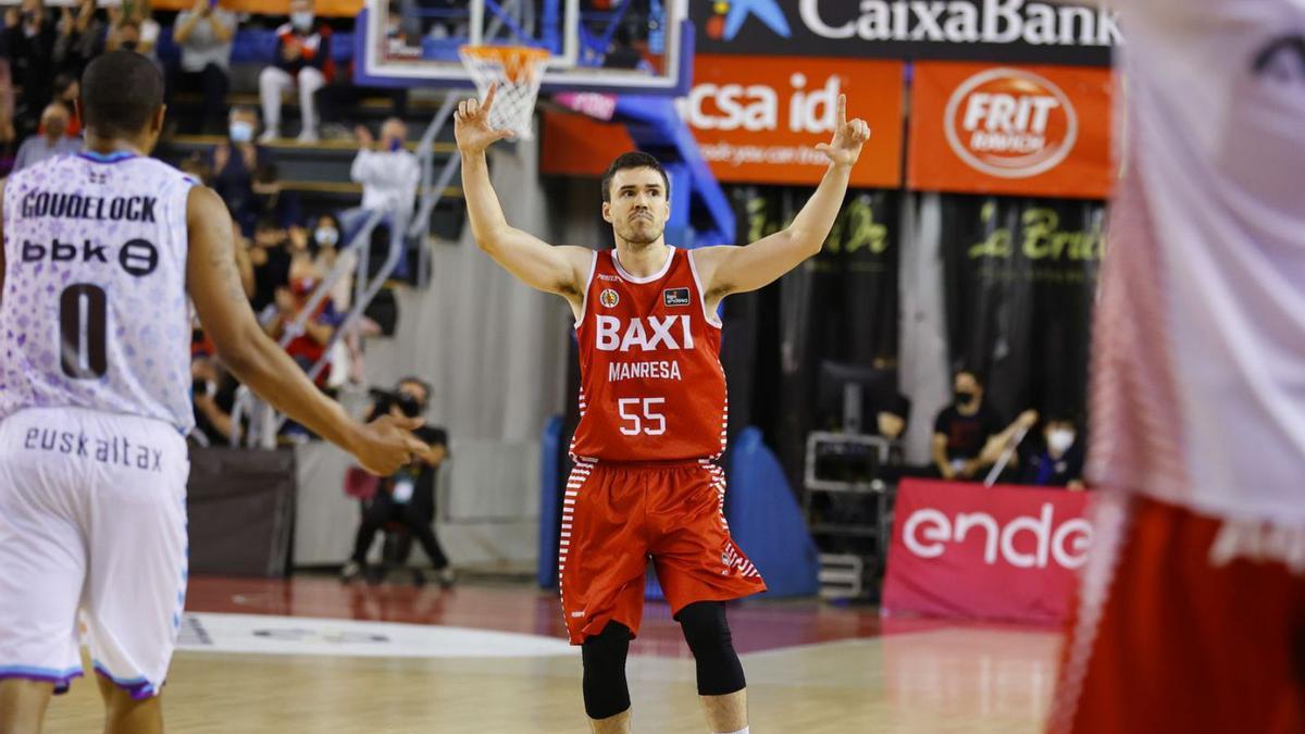 Dani Pérez, en una imatge del partit de diumenge contra el Bilbao al Nou Congost | JOAQUIM ALBERCH/ACB PHOTO