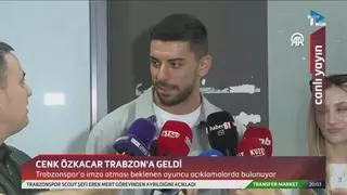 Cenk ya habla como jugador del Trabzonspor