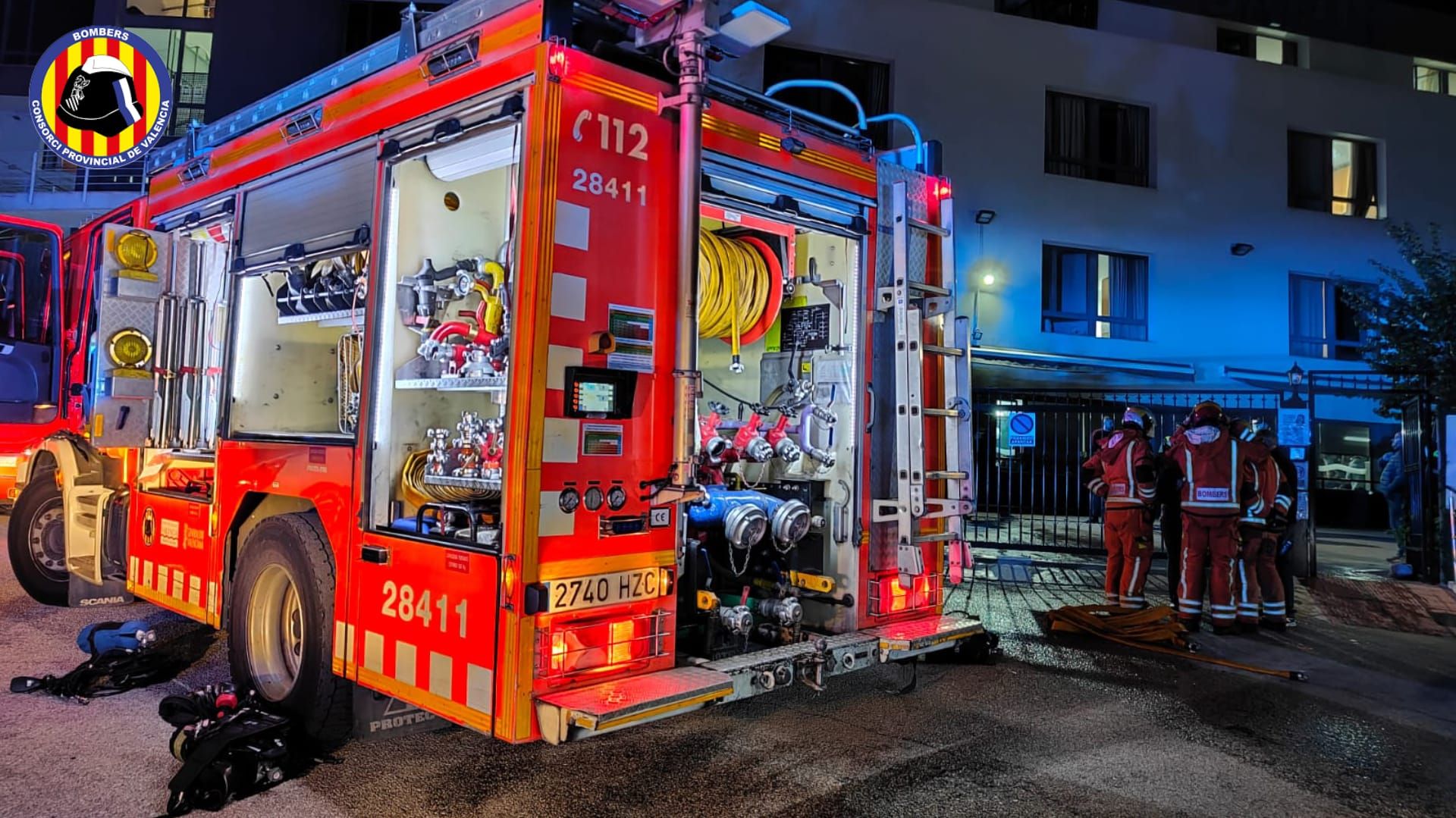 Incendio en una residencia de Ador