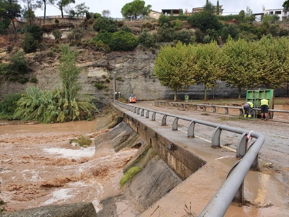 El llac de Navarcles, aquest matí