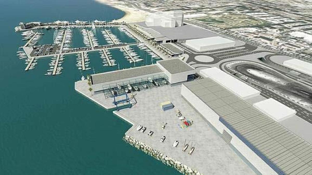 Proyecto de la nueva marina náutico-deportiva en el muelle de San Andrés.