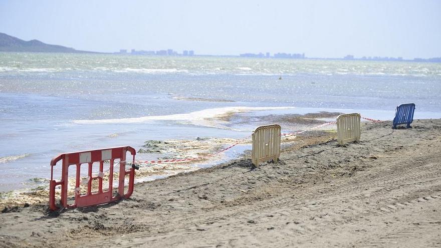 El Mar Menor durante el episodio de anoxia del año pasado