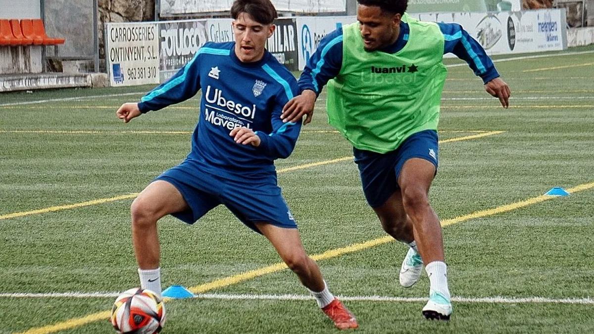 El Atzeneta en un entrenamiento en el Regit.