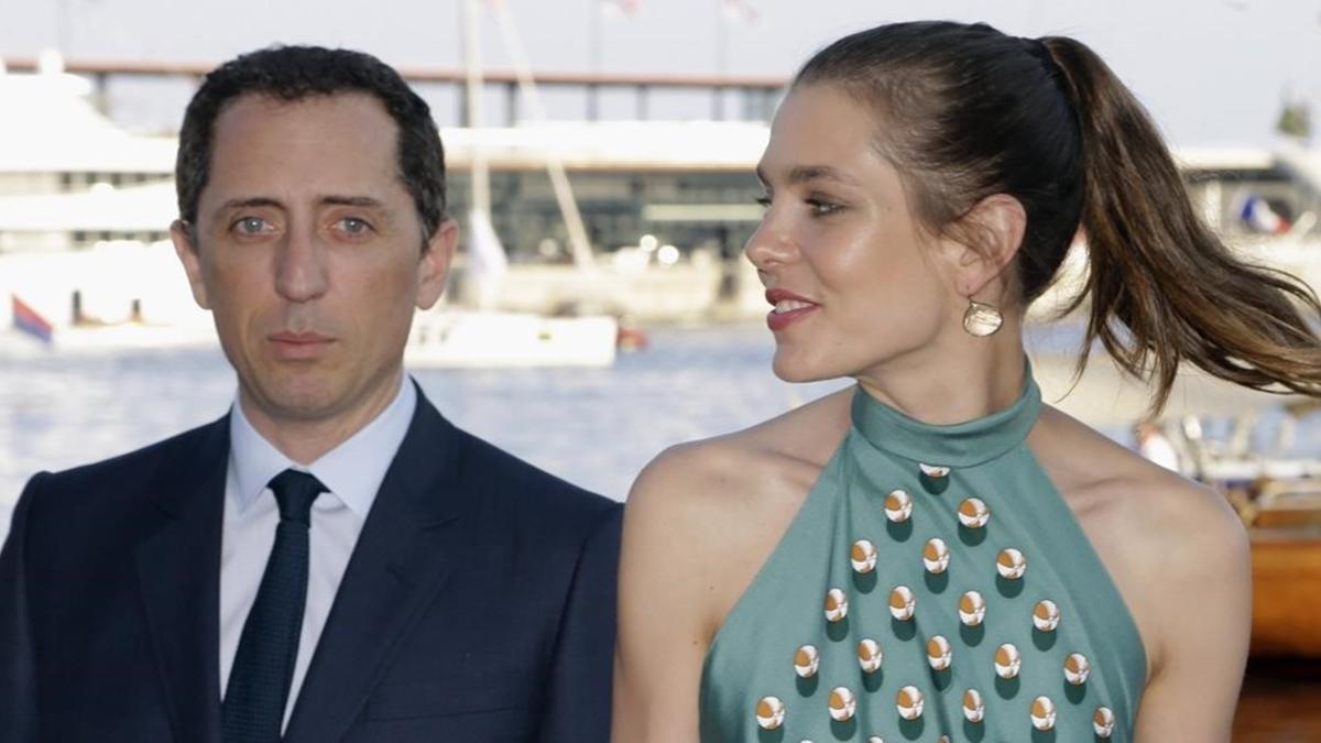 Gad Elmaleh y su entonces pareja, Carlota Casiraghi, en junio del 2014 en Mónaco.