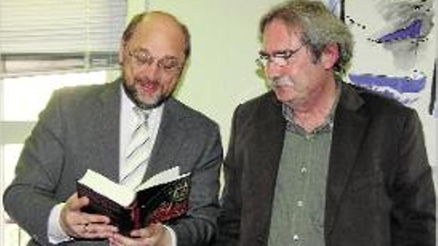 Martin Schulz i Jaume Cabre.