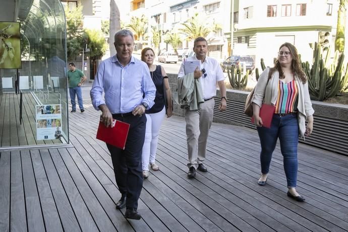 18.06.19.- Las Palmas de Gran Canaria. Antonio Morales (Nueva Canarias) se reune con Luis Ibarra (PSOE), para negociar el posible pacto de progreso en el Cabildo de Gran Canaria. Foto Quique Curbelo  | 18/06/2019 | Fotógrafo: Quique Curbelo