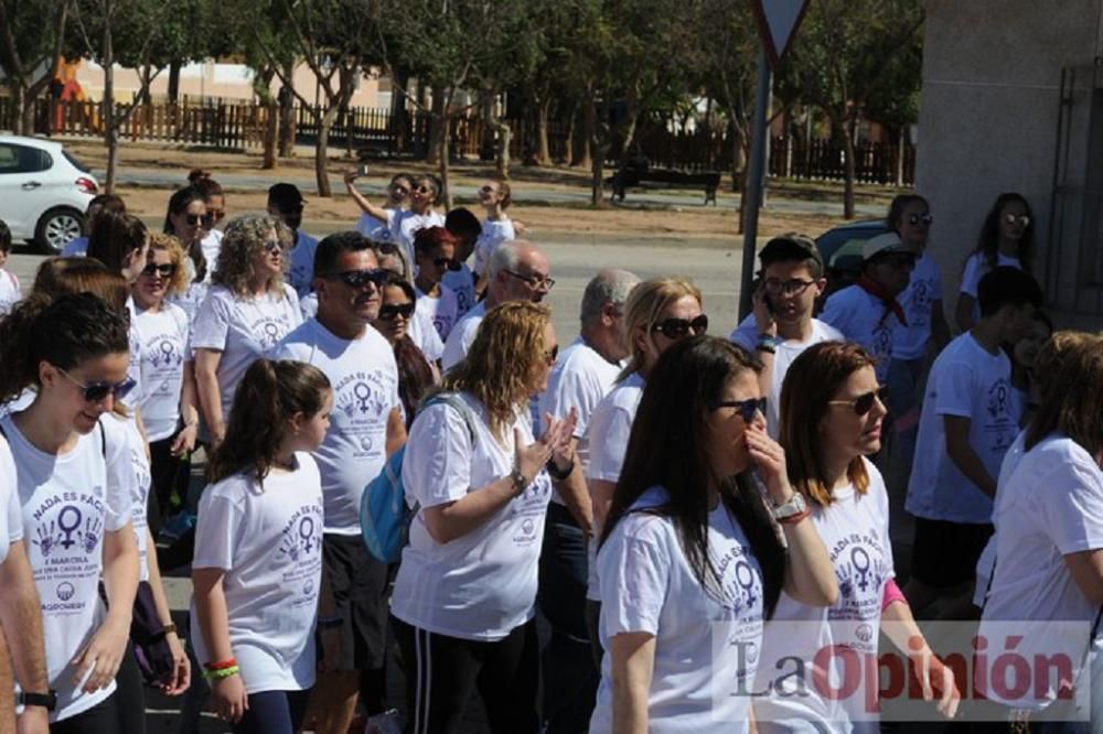 Marcha contra la violencia de género en La Aljorra