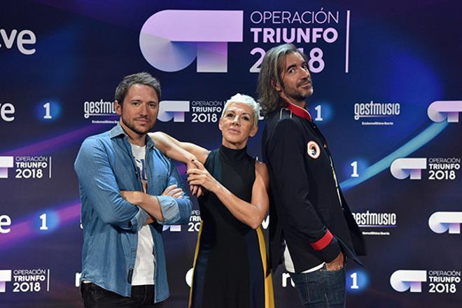 Ana Torroja, Manuel Martos y Joe Pérez-Orive, jurados de OT 2018