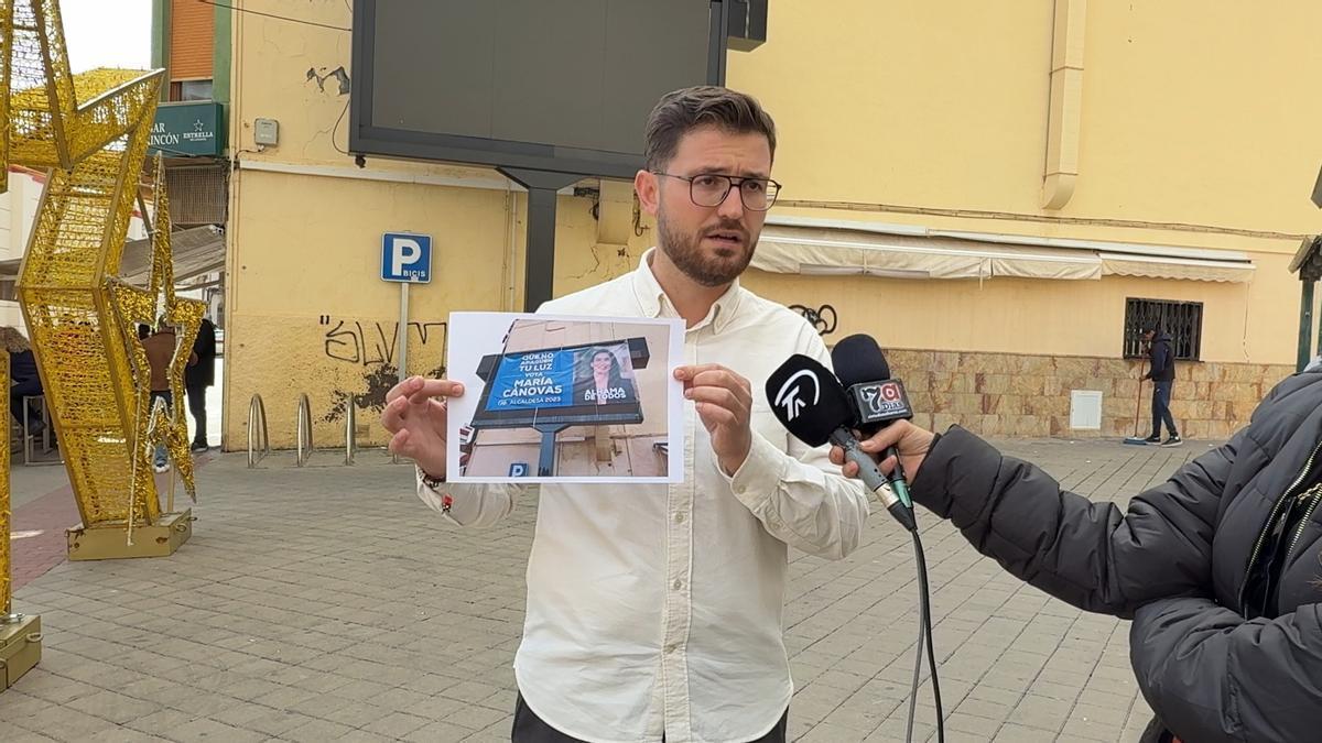 Antonio José Caja, concejal socialista de Alhama de Murcia.