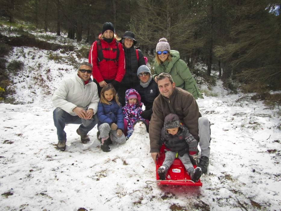 La nieve llega al interior de la provincia