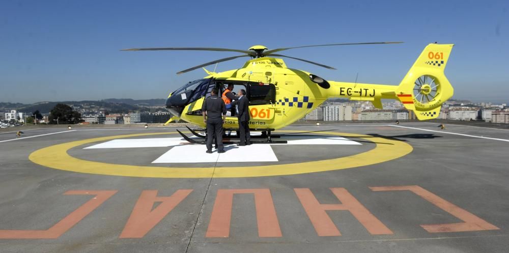 El Hospital de A Coruña estrena su helipuerto