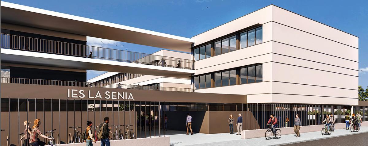 Así será el acceso al nuevo centro educativo.