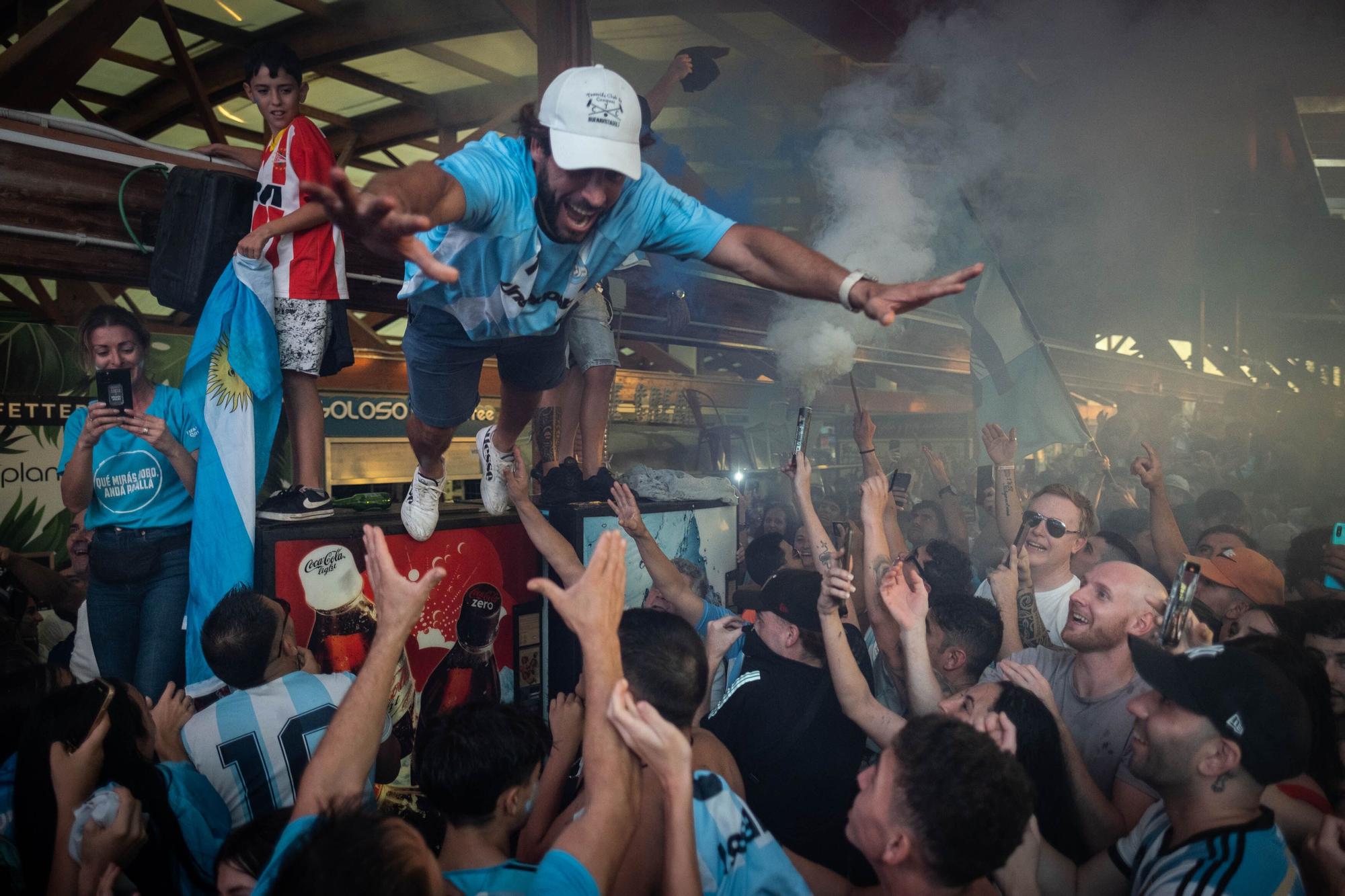 Celebración del Mundial de los argentinos afincados en Tenerife