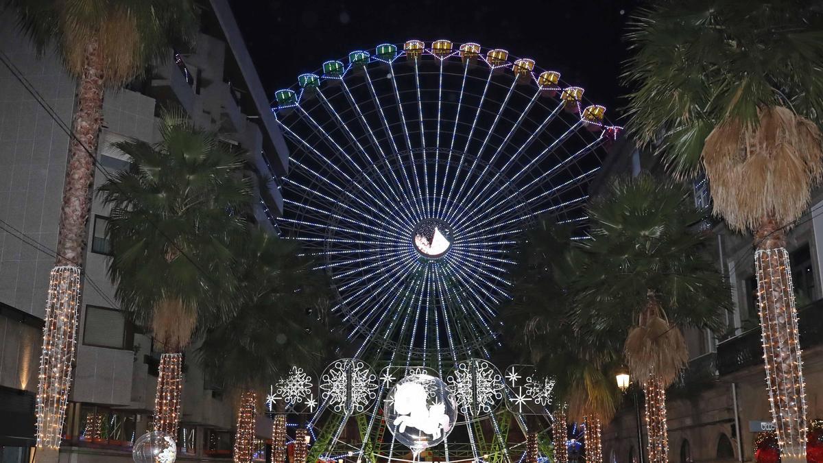 Ceremonia oficial del encendido navideño de Vigo en 2021