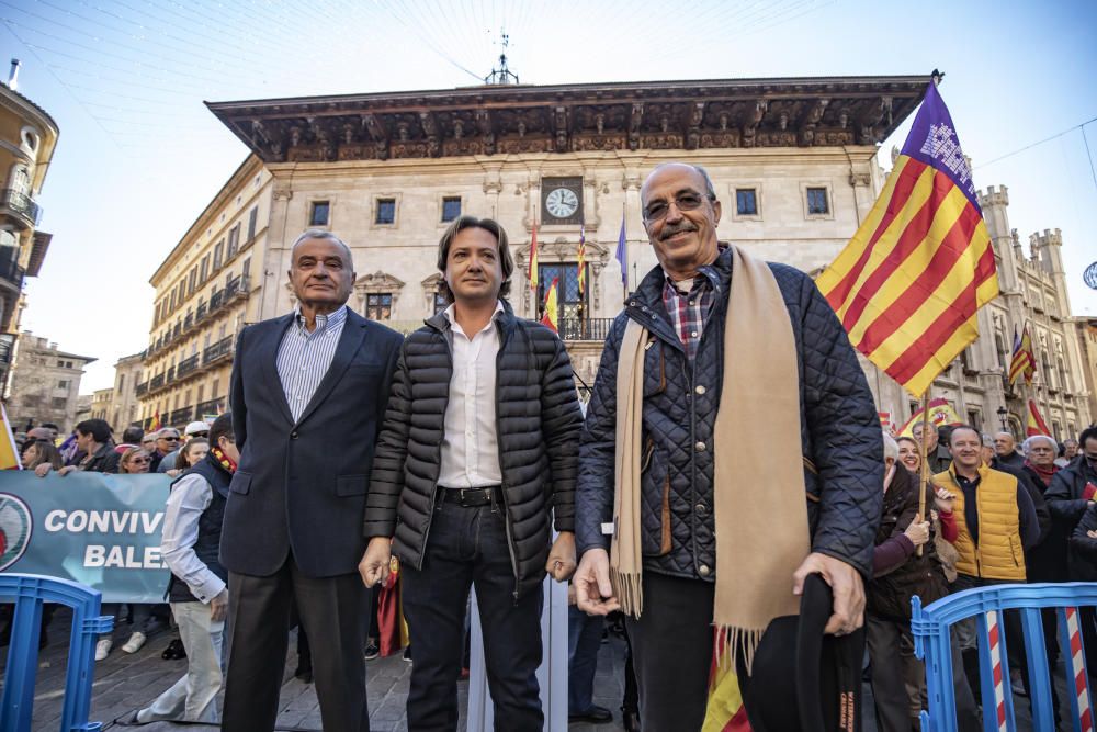 Unas 700 personas se concentran en Palma "por la unidad de España"