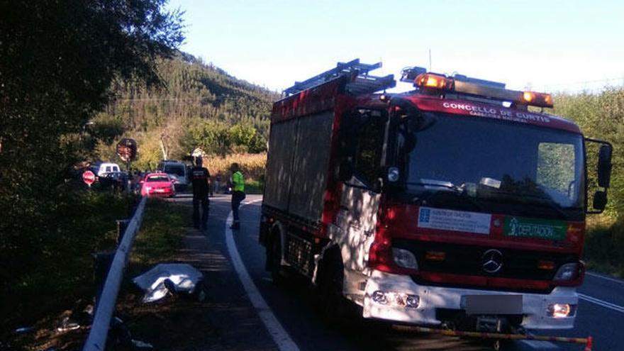 Un motorista fallece en un siniestro  en Oza-Cesuras, en A Coruña