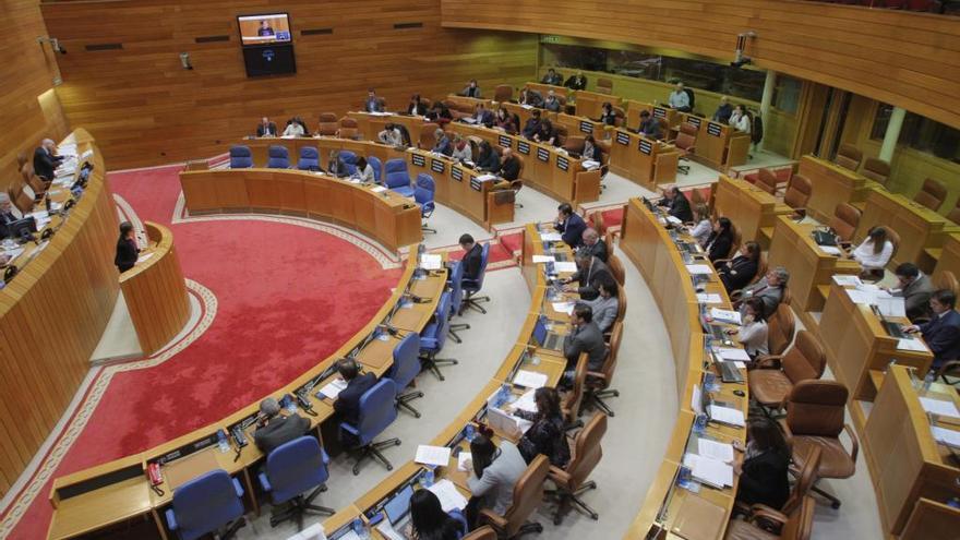 Vista del pleno del Parlamento de Galicia // Xoán Alvarez