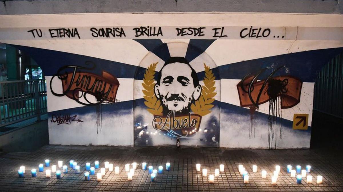 Mural de homenaje a Jimmy en la Torre de Maratón.