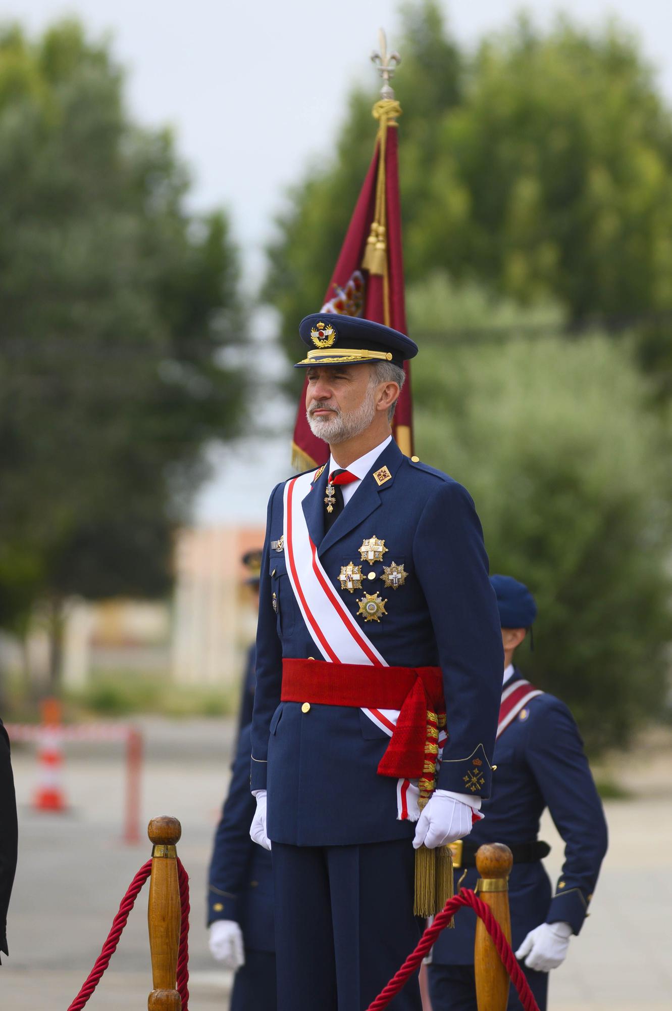 Las imágenes de la visita del rey Felipe VI en la Academia General del Aire de San Javier