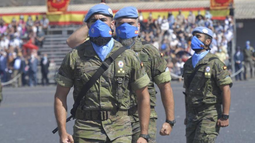 Despedida a militares que parten a Beirut en misión de Paz