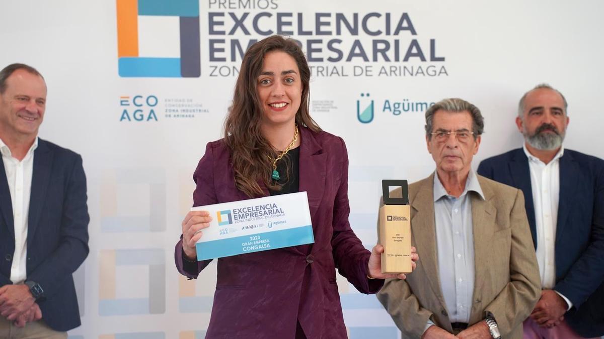 Entrega del premio a Congalsa en las Islas Canarias