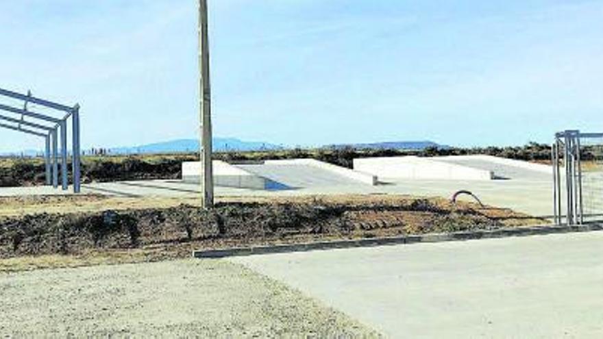 Los trabajos de construcción del punto limpio de Mallén finalizarán este mes. | SERVICIO ESPECIAL