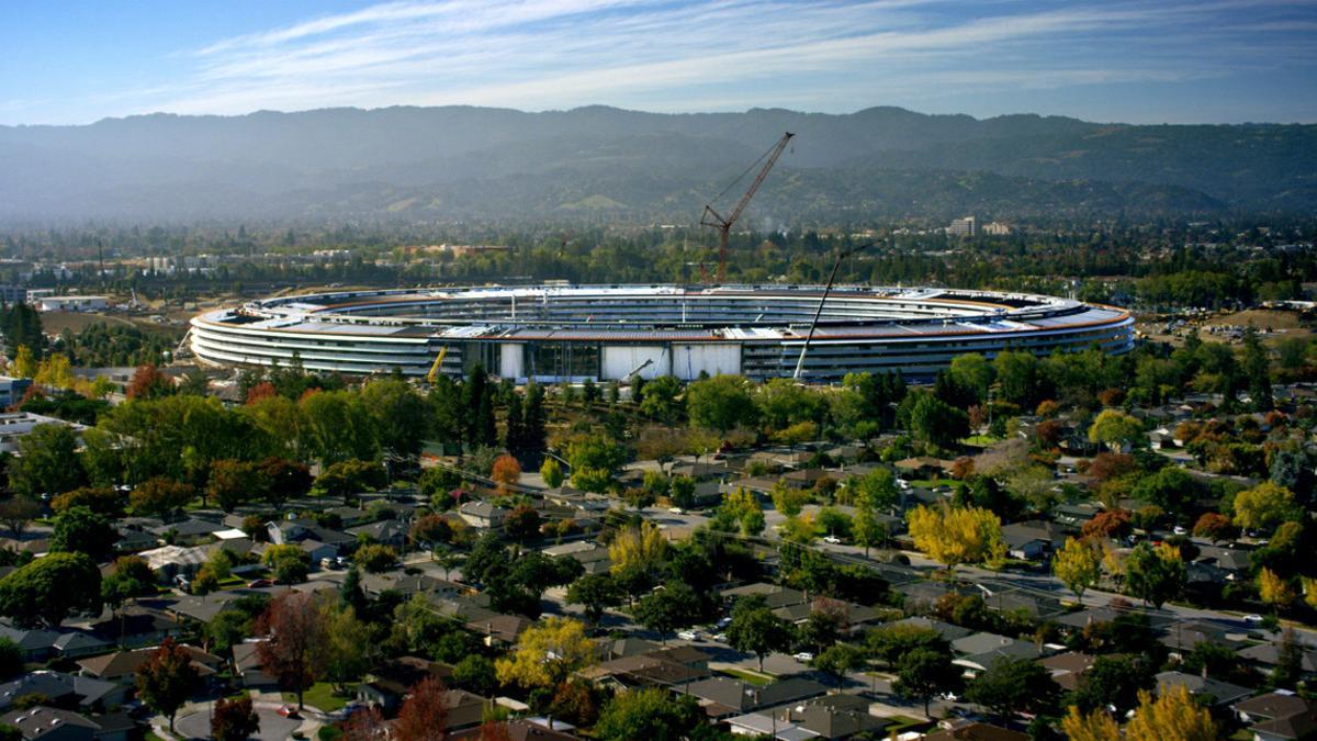 Vista aérea de la nueva sede de Apple, Apple Park.