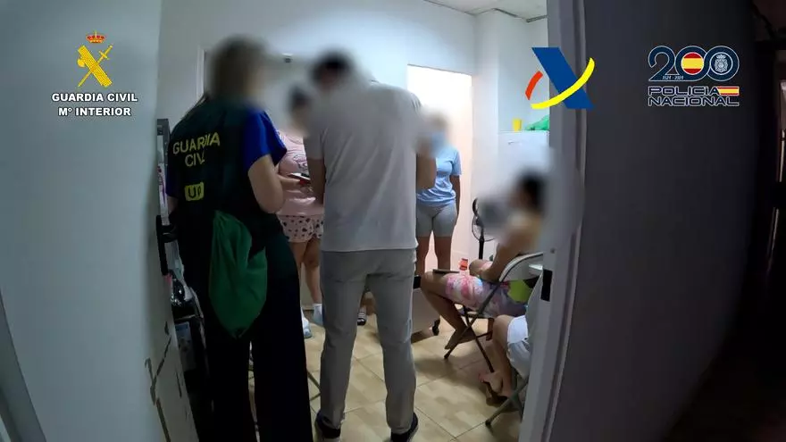 37 detenidos y 162 mujeres liberadas tras desmantelar una de las mayores tramas de prostitución de la C. Valenciana