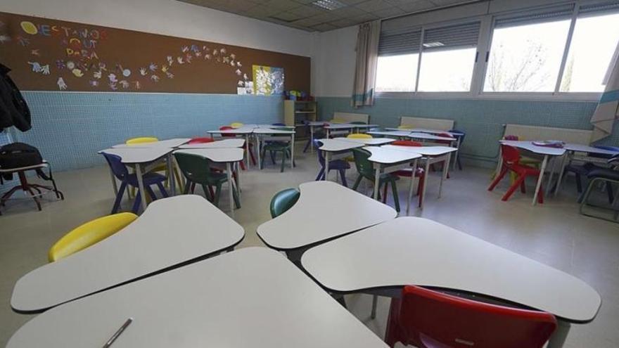 Un colegio de Boadilla del Monte (Madrid), en el primer día de cierre escolar por el coronavirus.