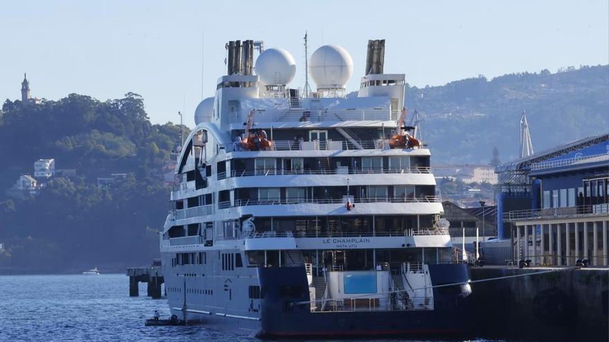 El súper lujo vuelve a Vigo: el crucero «Le Champlain» de 140 millones con viajes desde 10.000 euros