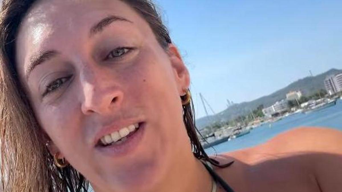 La influencer en uno de los fragmentos de un vídeo de sus redes sociales.