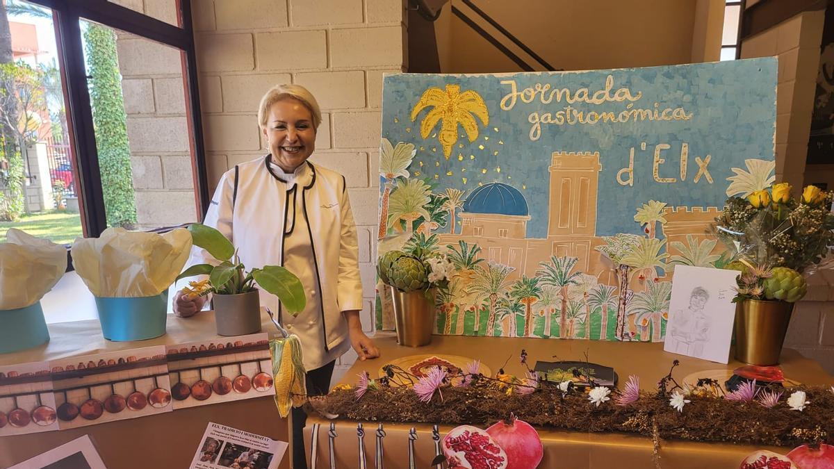 La chef ilicitana Susi Díaz, en el colegio El Palmeral