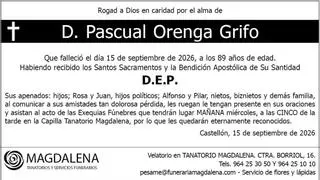 D. Pascual Orenga Grifo
