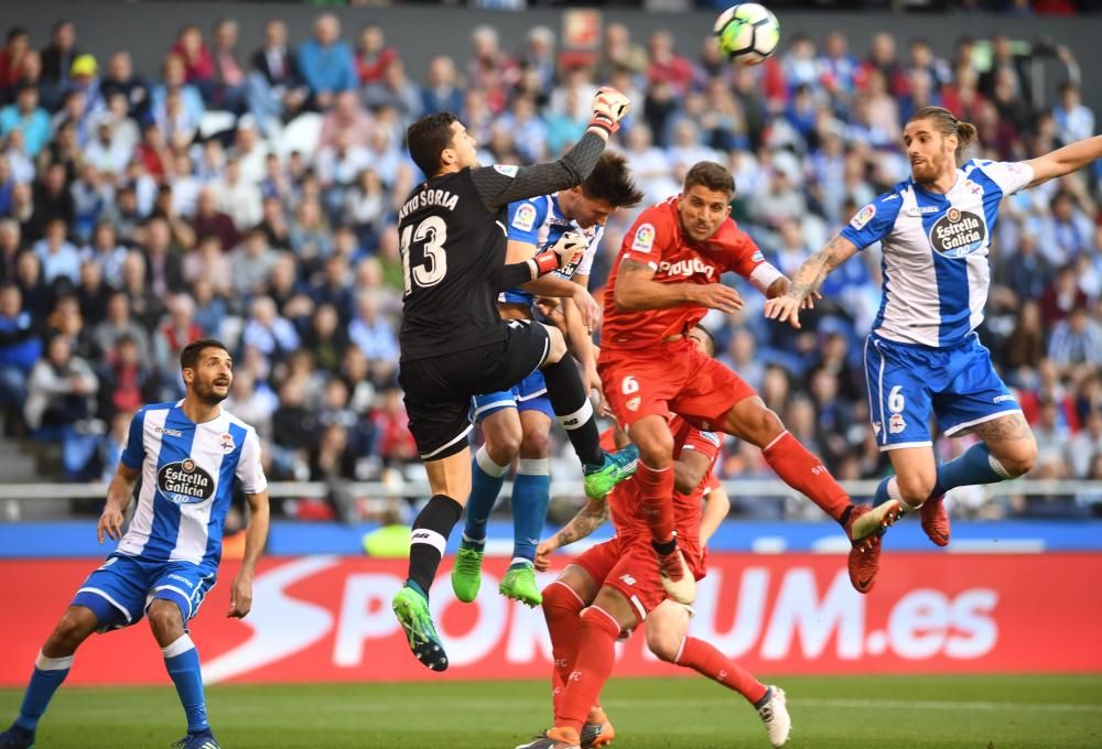 El Dépor no pasa del empate ante el Sevilla