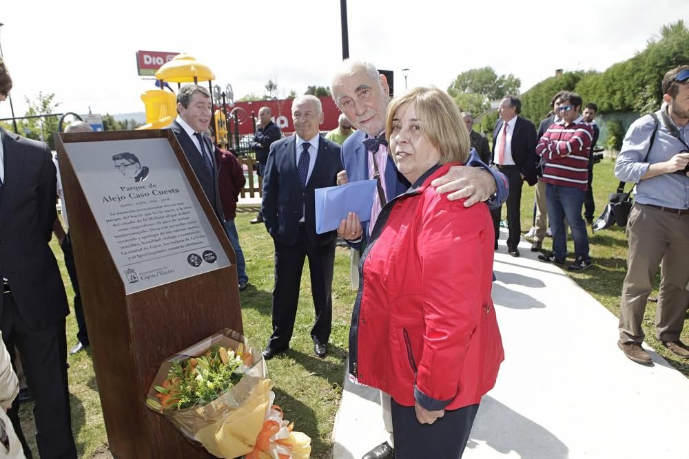 Inauguración del parque Alejo Caso en La Guía